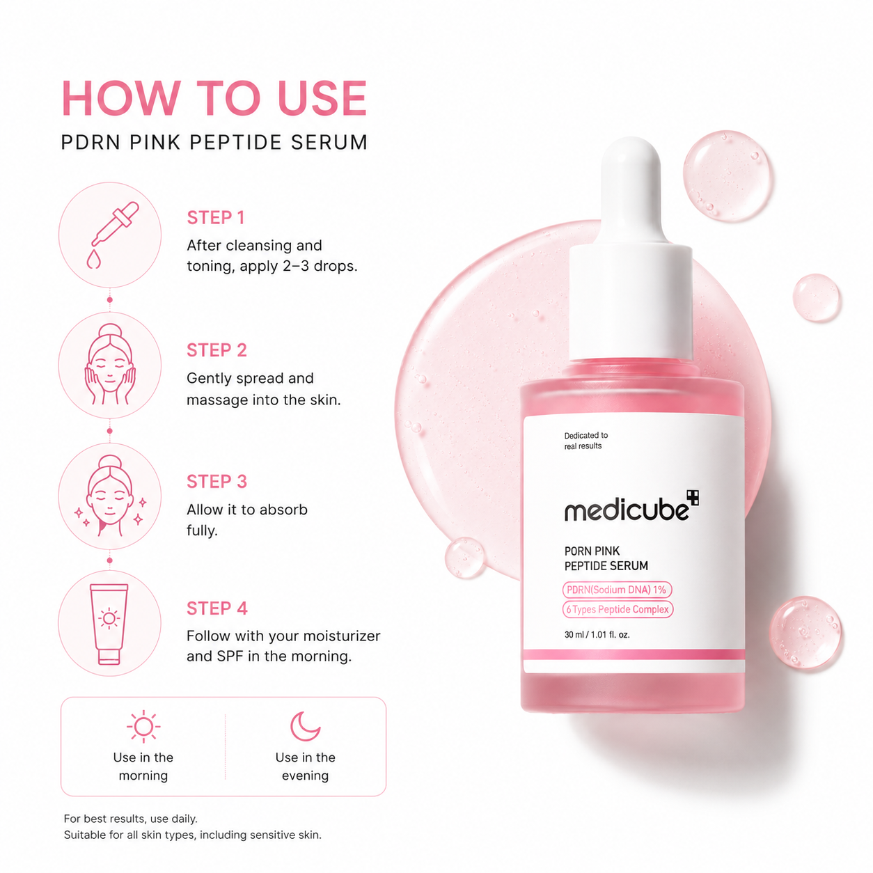 Medicube PDRN Pink Peptide Serum 30ml