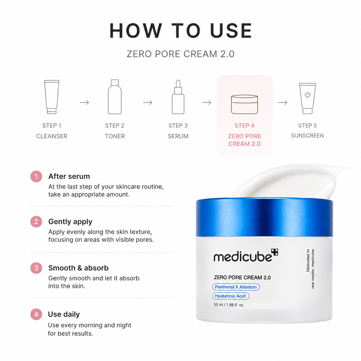 Medicube Zero Pore Cream 2.0 50ml